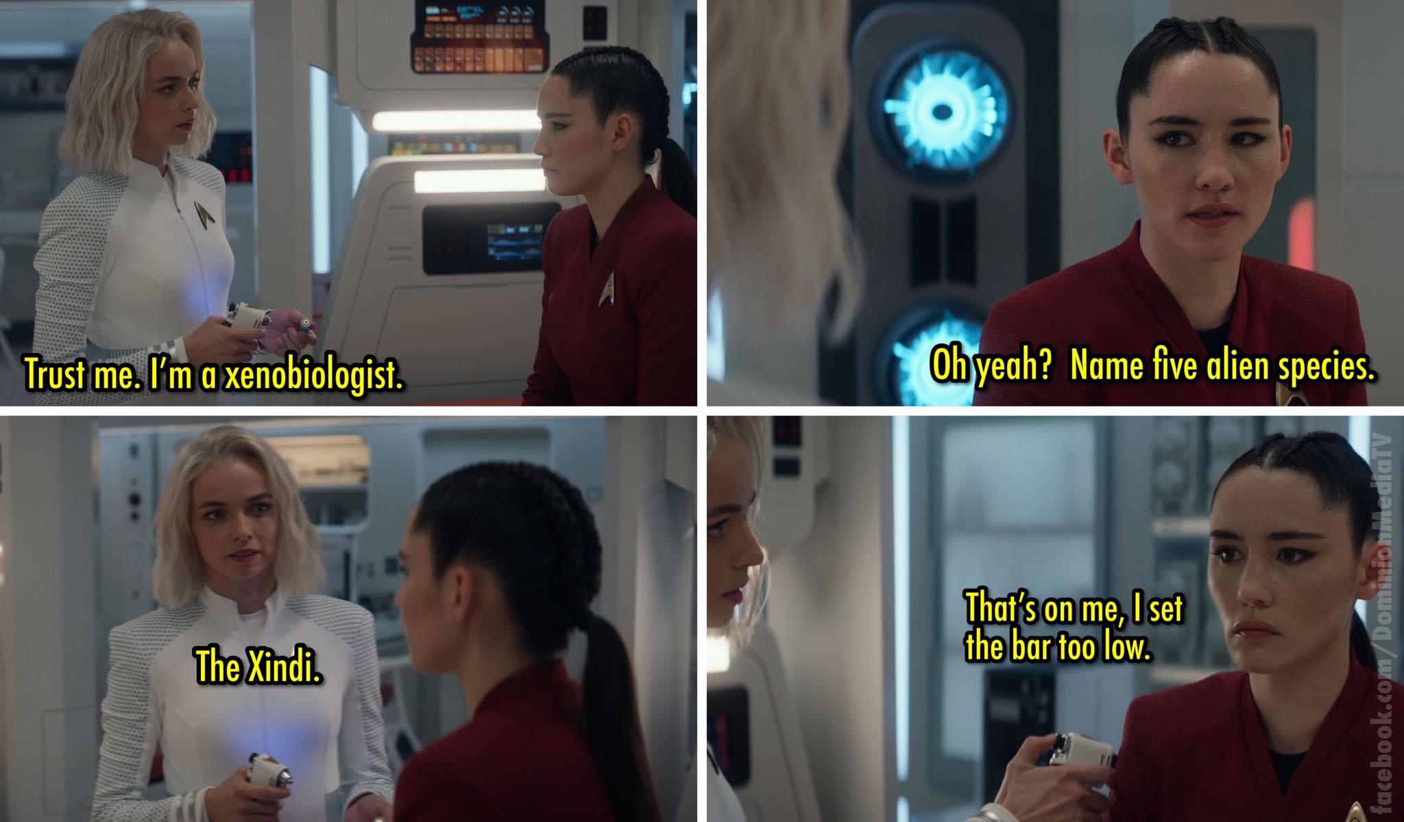 The meme is a screenshot from a TV show where a character, Lieutenant Worf, is trying to understand a complex concept. He asks, "Lieutenant Worf, you're telling me that the Klingon word for 'screw' is... 'screw'?" The response is "The Klingon word for 'screw' is 'screw'".